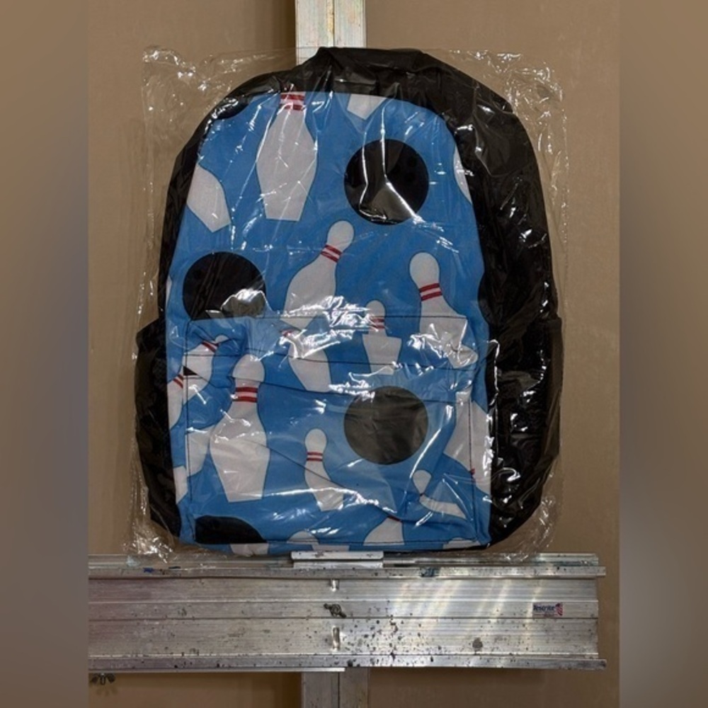 Bowling Pin Pattern Backpack - Picture 1 of 11